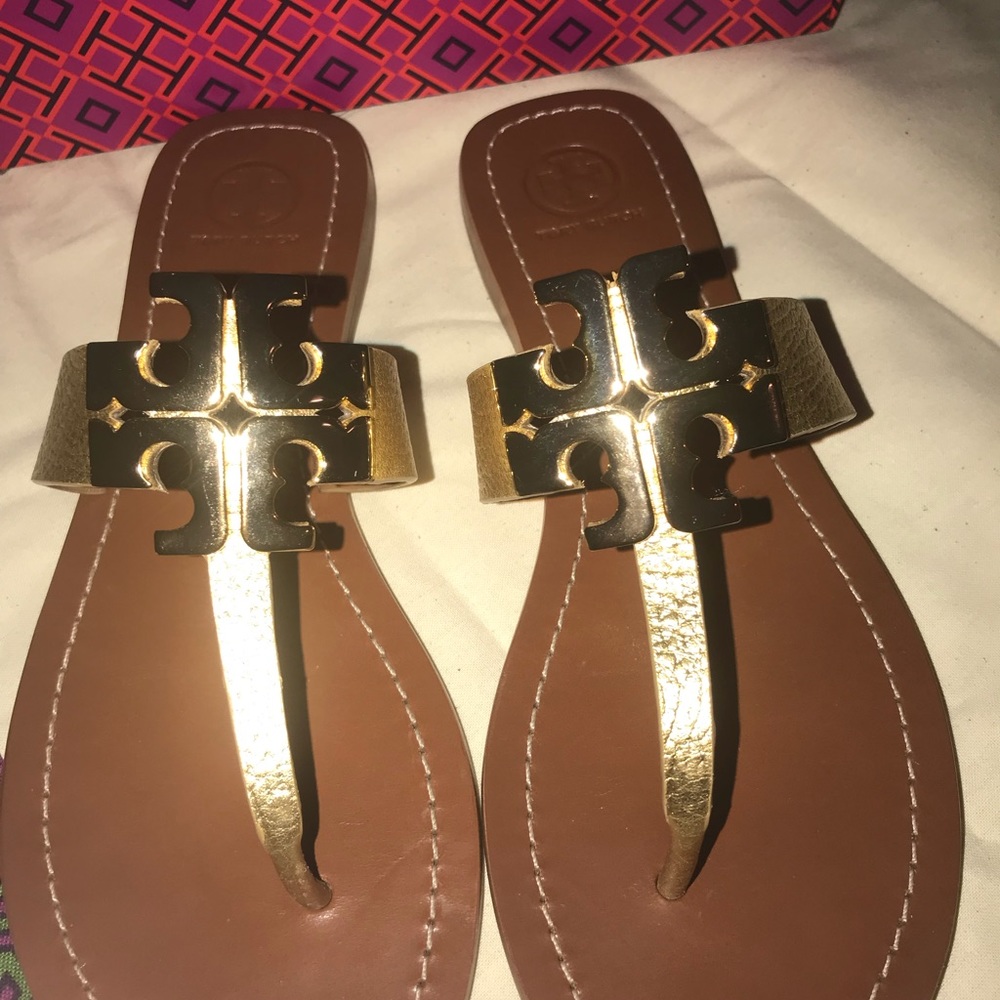 Gold Tory Burch sandals